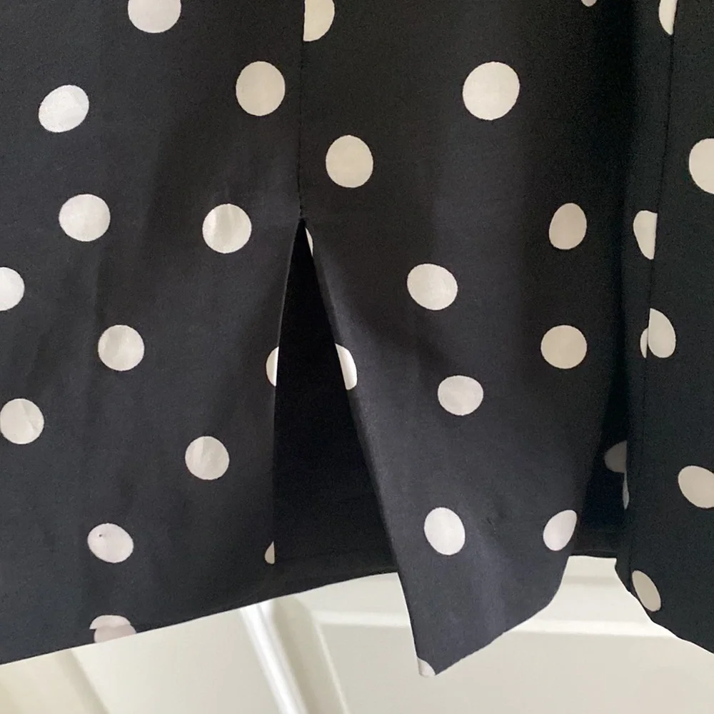 Express Black and White Polka Dot Dress size 6 - Picture 7 of 7